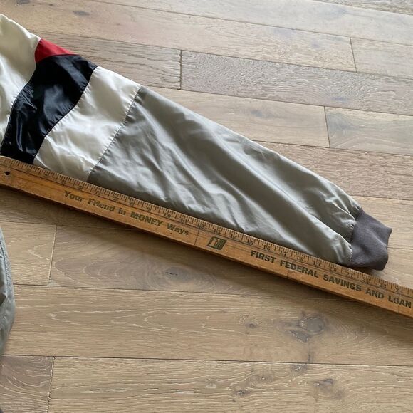 Vintage Racing Jacket Right Guard Halfway Challenge Windbreaker Bomber Mens Sz L - Picture 9 of 14